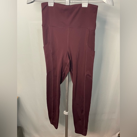 American Eagle Outfitters Pants - American Eagle everything pocket leggings Burgundy High-Waisted‎ Pants Medium